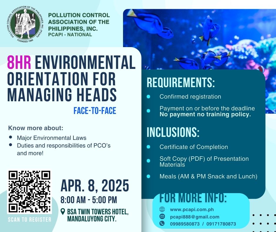 8 HOUR ENVIRONMENTAL ORIENTATION FOR MANAGING HEADS (APRIL 2025)