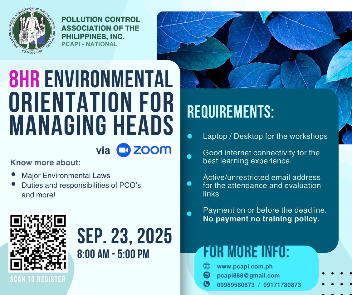 8 HOUR ENVIRONMENTAL ORIENTATION FOR MANAGING HEADS SEPTEMBER 2025