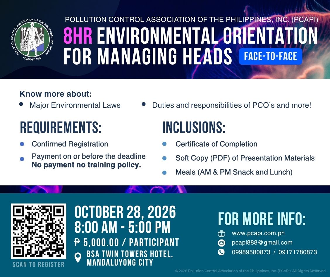8 HOUR ENVIRONMENTAL ORIENTATION FOR MANAGING HEADS (OCTOBER 28, 2026)
