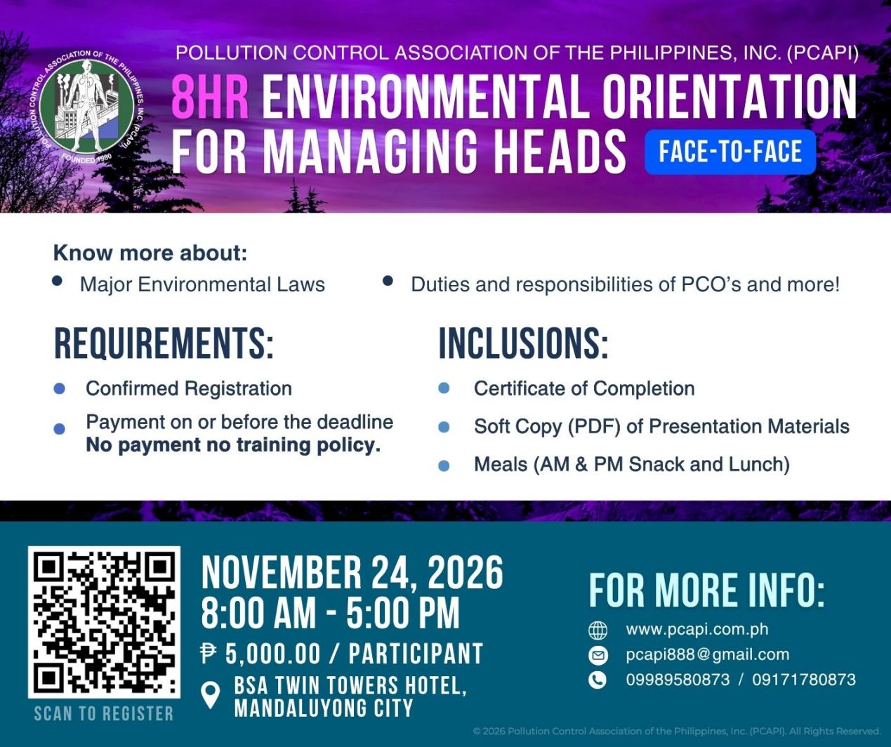 8 HOUR ENVIRONMENTAL ORIENTATION FOR MANAGING HEADS (NOVEMBER 24, 2026)