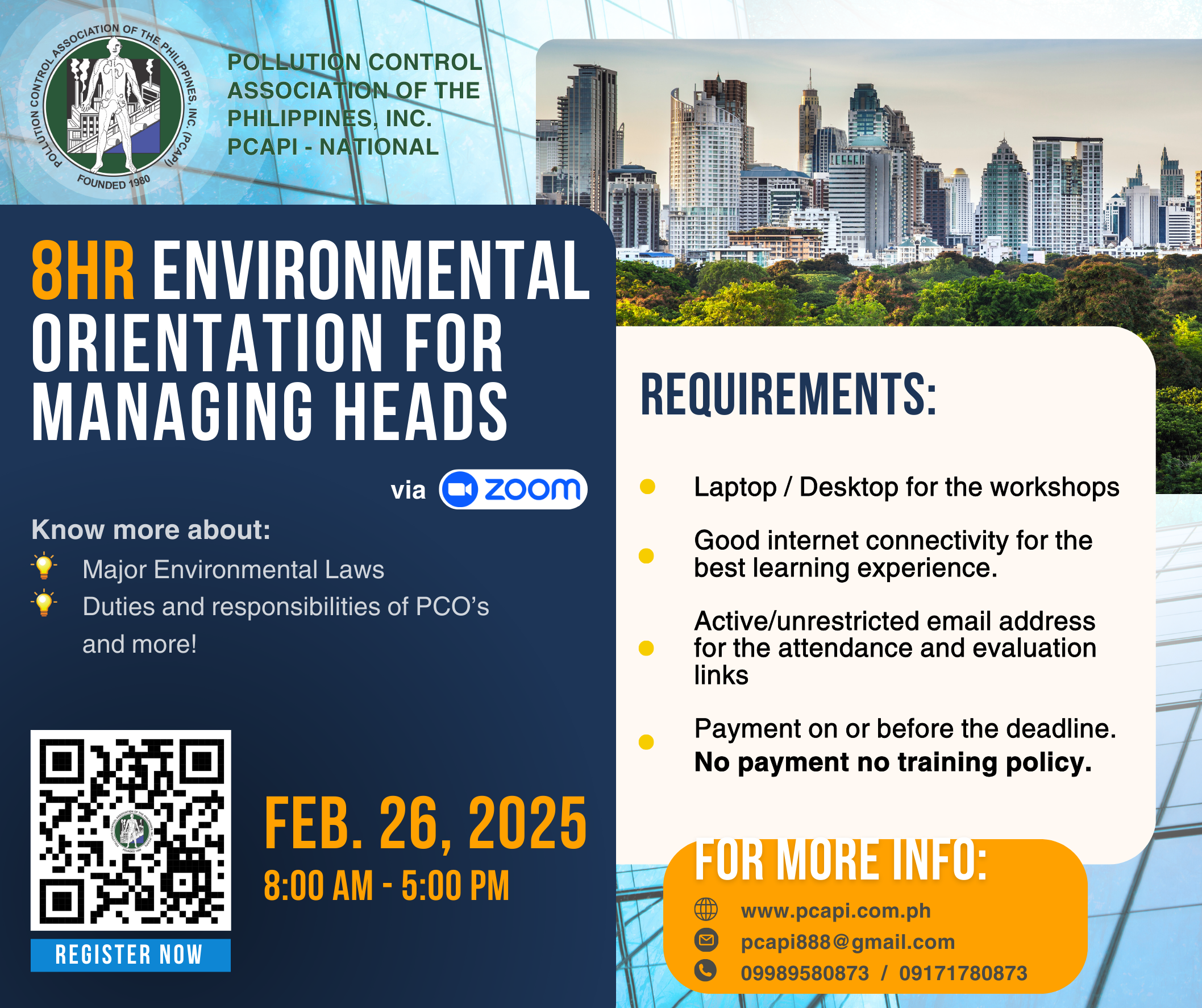 8 HOUR ENVIRONMENTAL ORIENTATION FOR MANAGING HEADS (FEBRUARY 2025)